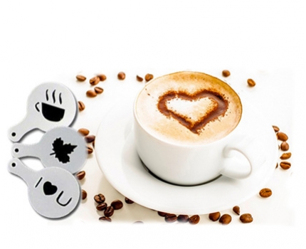 Groupdeal - 6 verschillende Koffiesjablonen Groupdeal - 6 verschillende Koffiesjablonen