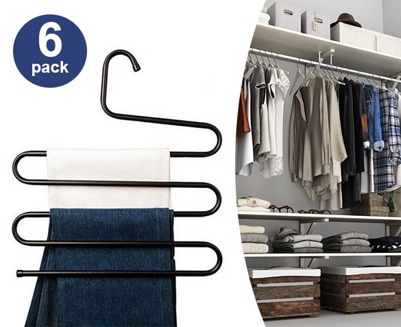Groupdeal - 6-pack Broekhangers Groupdeal - 6-pack Broekhangers