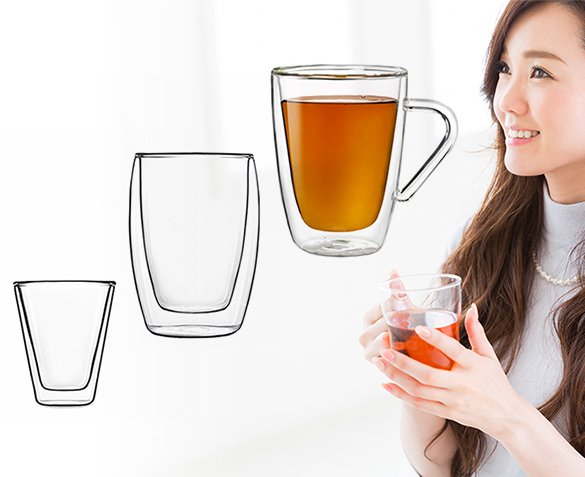 Groupdeal - 6-Pack Dubbelwandige Glazen Groupdeal - 6-Pack Dubbelwandige Glazen