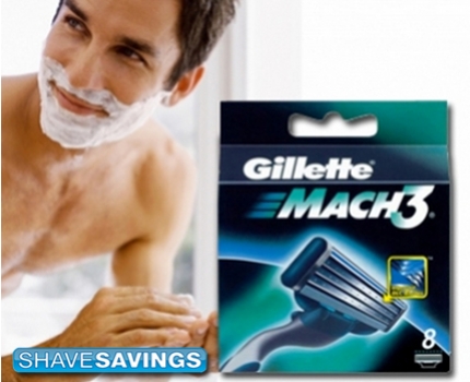 Groupdeal - 8 Gillette Mach3 scheermesjes! Groupdeal - 8 Gillette Mach3 scheermesjes!