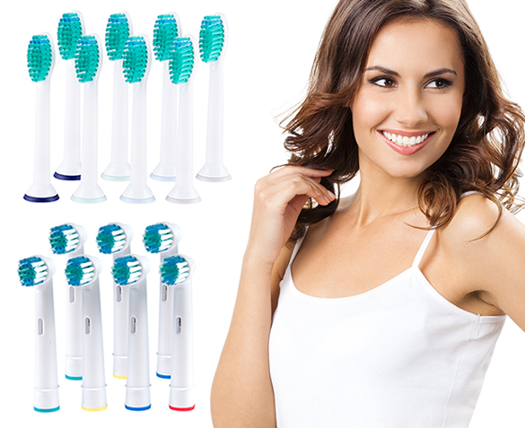 Groupdeal - 8-Pack Opzetborstels Groupdeal - 8-Pack Opzetborstels