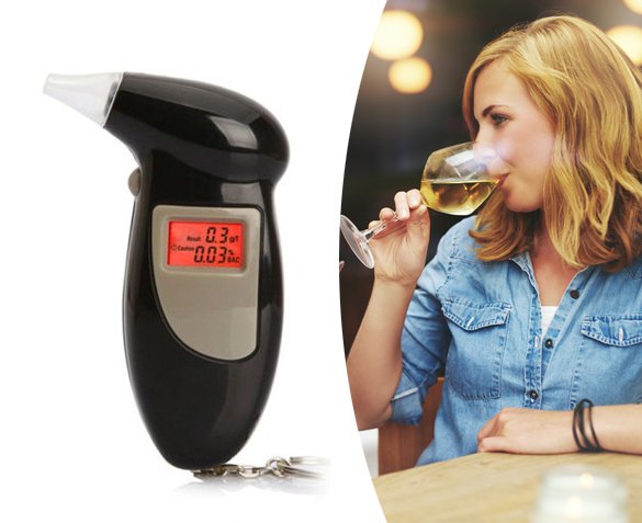 Groupdeal - Alcoholtester Sleutelhanger Groupdeal - Alcoholtester Sleutelhanger