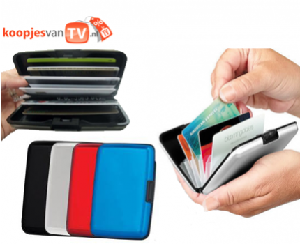 Groupdeal - Aluminium Card Holder set van 2 Groupdeal - Aluminium Card Holder set van 2
