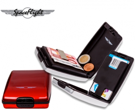 Groupdeal - Aluminium Wallet van SpaceFlight! Groupdeal - Aluminium Wallet van SpaceFlight!