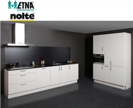 Groupdeal - A-merk Nolte keuken met Etna inbouwapparatuur Groupdeal - A-merk Nolte keuken met Etna inbouwapparatuur