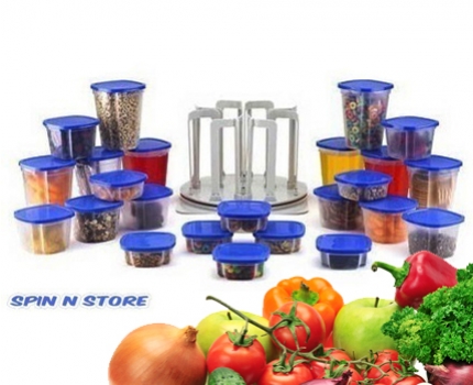 Groupdeal - Berg je bakjes netjes op met behulp van de Spin en Store Groupdeal - Berg je bakjes netjes op met behulp van de Spin en Store
