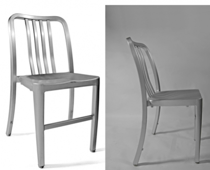Groupdeal - Beroemd ontwerp Aluminium Eettafelstoelen Navy a la Carlyle Groupdeal - Beroemd ontwerp Aluminium Eettafelstoelen Navy a la Carlyle