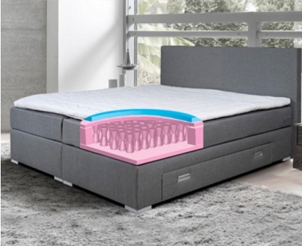 Groupdeal - Boxspring Malmö met ingebouwde opbergruimte!