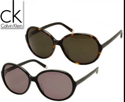 Groupdeal - Calvin Klein zonnebril in zwart of gemêleerd bruin Groupdeal - Calvin Klein zonnebril in zwart of gemêleerd bruin