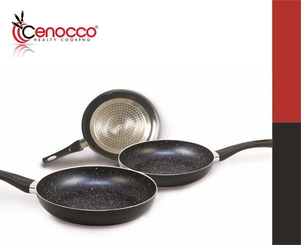 Groupdeal - Cenocco 3-delige Koekenpannenset Groupdeal - Cenocco 3-delige Koekenpannenset