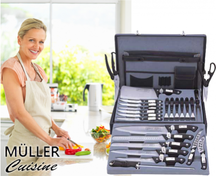 Groupdeal - Complete Müller Cuisine 24-delige messenset! Groupdeal - Complete Müller Cuisine 24-delige messenset!