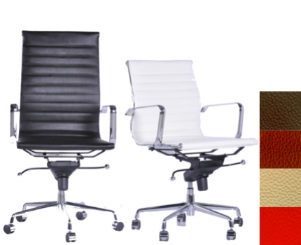 Groupdeal - Design bureaustoel met leer Groupdeal - Design bureaustoel met leer
