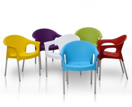Groupdeal - Design tuinstoel; stapelbaar en in 10 kleuren Groupdeal - Design tuinstoel; stapelbaar en in 10 kleuren