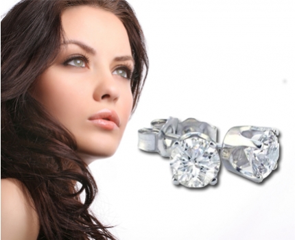 Groupdeal - Diamanten oorbellen van 0.10 karaat Groupdeal - Diamanten oorbellen van 0.10 karaat