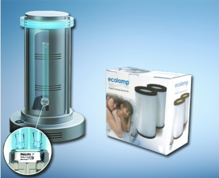Groupdeal - Ecolamp luchtfilter tegen allergieën etc; met Philips UV-C techniek