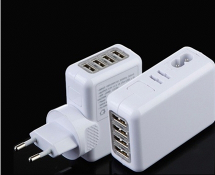 Groupdeal - Een 1-4 oplader. Ideaal voor thuis of op reis! Groupdeal - Een 1-4 oplader. Ideaal voor thuis of op reis!