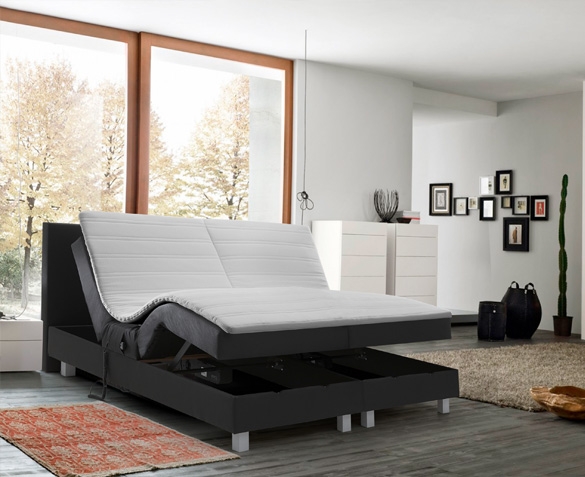 Groupdeal - Elektrische Boxspringset Promo incl hoofdbord, matrassen en topdekmatras Groupdeal - Elektrische Boxspringset Promo incl hoofdbord, matrassen en topdekmatras