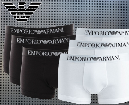 Groupdeal - Emporio Armani Boxershorts pak van 3 stuks Groupdeal - Emporio Armani Boxershorts pak van 3 stuks