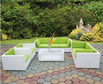 Groupdeal - Exclusieve 5-delige buiten-loungeset voor 7 pers Groupdeal - Exclusieve 5-delige buiten-loungeset voor 7 pers