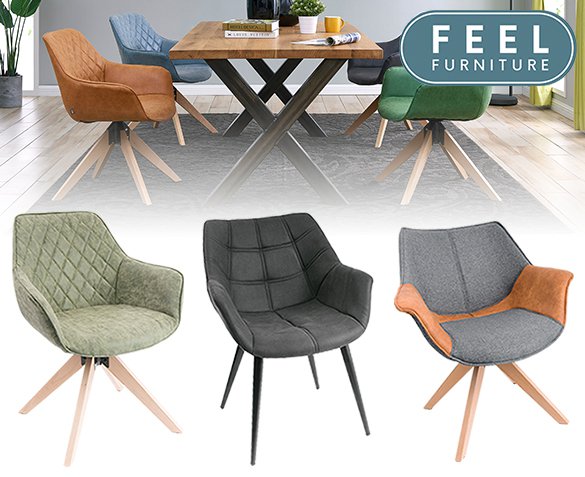 Groupdeal - Feel Furniture Eetkamerstoelen Groupdeal - Feel Furniture Eetkamerstoelen