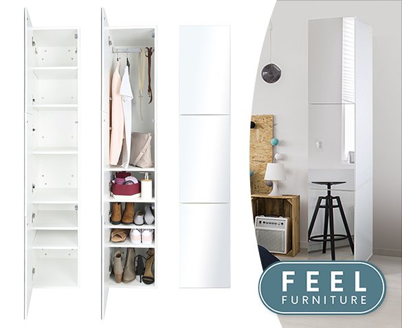 Groupdeal - Feel Furniture Kast met Spiegeldeur Groupdeal - Feel Furniture Kast met Spiegeldeur