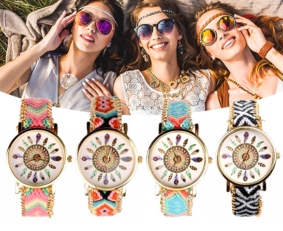 Groupdeal - Geknoopt Ibiza Horloge Groupdeal - Geknoopt Ibiza Horloge