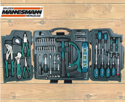 Groupdeal - Gereedschap! 88 delige gereedschapset in een koffer van Mannesmann Greenline! Groupdeal - Gereedschap! 88 delige gereedschapset in een koffer van Mannesmann Greenline!