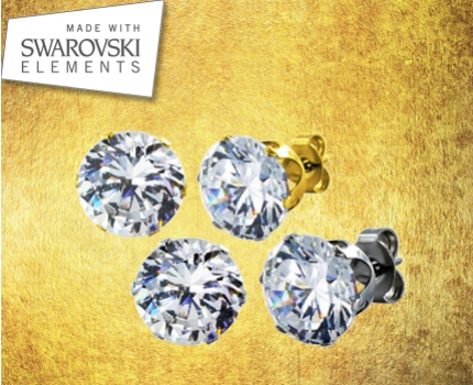 Groupdeal - GRATIS oorsteker met Swarovski Crystal!