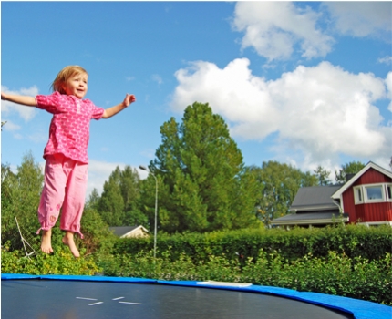 Groupdeal - Grote, veilige trampoline: diameter van 305cm