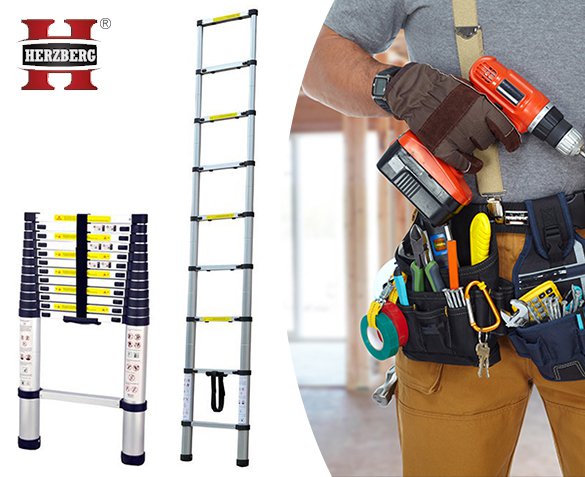 Groupdeal - Herzberg Telescopische Ladder Groupdeal - Herzberg Telescopische Ladder