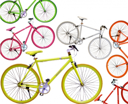 Groupdeal - Hippe Fixed Gear Koeriersfietsen in 6 kleuren