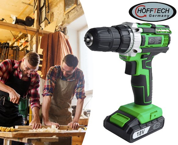 Groupdeal - Hofftech Accuboormachine 18V Groupdeal - Hofftech Accuboormachine 18V