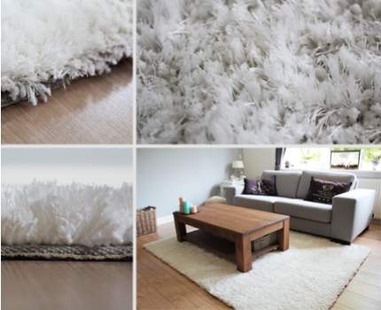 Groupdeal - Hoogpolig en handgemaakt vloerkleed, in verschillende kleuren en maten Groupdeal - Hoogpolig en handgemaakt vloerkleed, in verschillende kleuren en maten