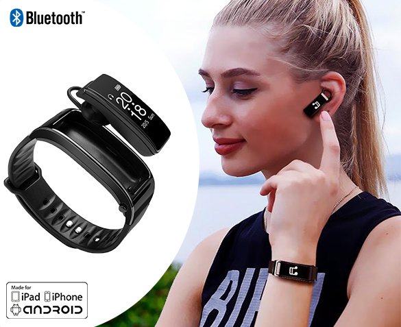 Groupdeal - i12 Smartwatch met Draadloos Oordopje Groupdeal - i12 Smartwatch met Draadloos Oordopje