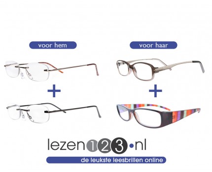 Groupdeal - Je leest het goed! Een prachtige set leesbrillen van Lezen123 voor de helft van de prijs! Groupdeal - Je leest het goed! Een prachtige set leesbrillen van Lezen123 voor de helft van de prijs!