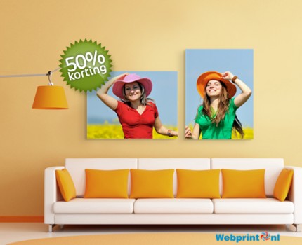 Groupdeal - Je mooiste foto afgedrukt op een 60x80cm canvas bij Webprint.nl!