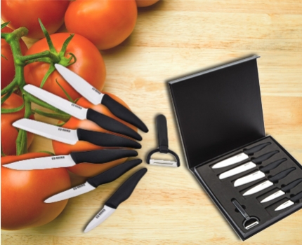 Groupdeal - Keramische Messenset; tot 10x langer scherp! Groupdeal - Keramische Messenset; tot 10x langer scherp!