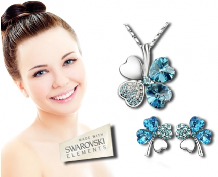 Groupdeal - Klavertje vier oorbellen en/of ketting! Groupdeal - Klavertje vier oorbellen en/of ketting!