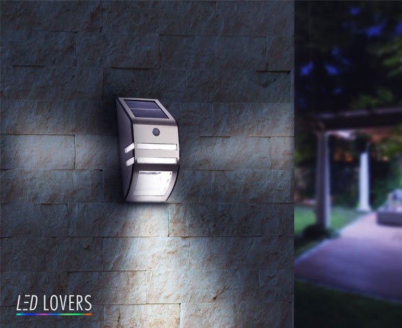 Groupdeal - LED Solar Muurlamp New York Groupdeal - LED Solar Muurlamp New York