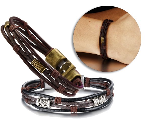 Groupdeal - Lederen Armband Groupdeal - Lederen Armband