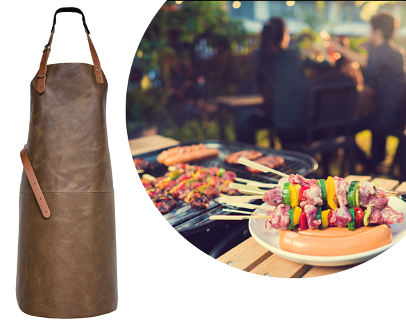 Groupdeal - Lederen BBQ Schort Groupdeal - Lederen BBQ Schort