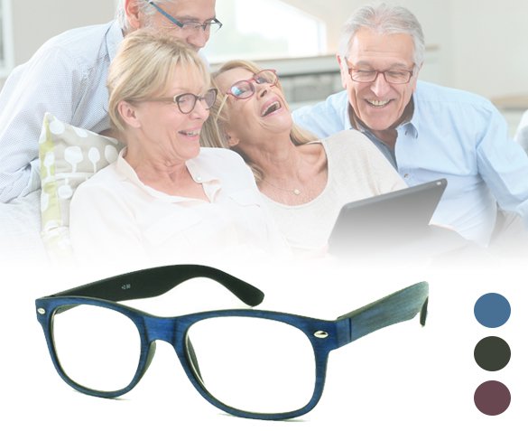 Groupdeal - Leesbril Wayfarer Houtlook Groupdeal - Leesbril Wayfarer Houtlook