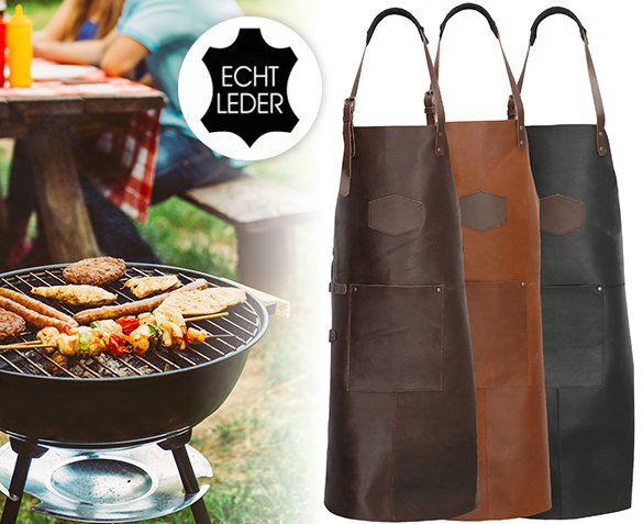 Groupdeal - Leren BBQ Schort