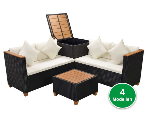 Groupdeal - Loungeset Poly Rattan
