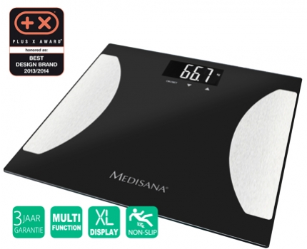 Groupdeal - Medisana Design Weegschaal met veel functies Groupdeal - Medisana Design Weegschaal met veel functies