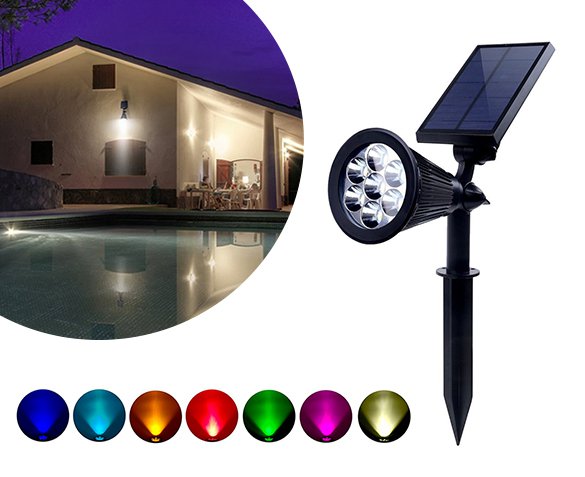 Groupdeal - Multicolor Solar Lamp