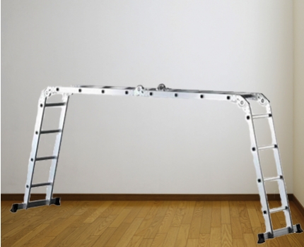 Groupdeal - Multifunctionele stevige 6-in-1 ladder van aluminium! Groupdeal - Multifunctionele stevige 6-in-1 ladder van aluminium!