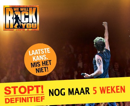Groupdeal - Musical WE WILL ROCK YOU eersterangs kaarten! Bezoek de musical met legendarische Queen hits voor de helft van de prijs! Groupdeal - Musical WE WILL ROCK YOU eersterangs kaarten! Bezoek de musical met legendarische Queen hits voor de helft van de prijs!