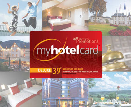 Groupdeal - MyHotelCard® Deluxe met 50% korting Groupdeal - MyHotelCard® Deluxe met 50% korting