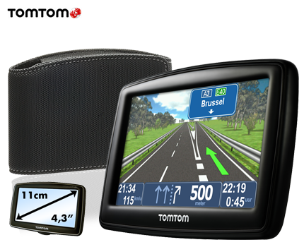 Groupdeal - Nooit meer de weg kwijt met dit TomTom navigatiesysteem inclusief een handige beschermtas!